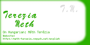 terezia meth business card